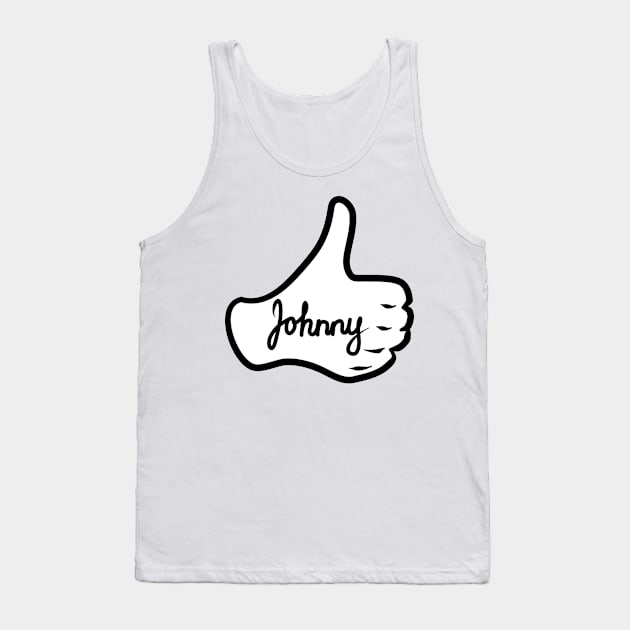 Men name Johnny Tank Top by grafinya